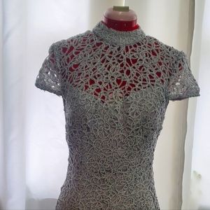 Silver glamorous dress